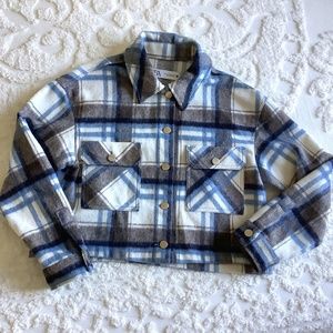 ZARA Plaid Shacket, Size XS